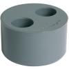 Réduction PVC à coller incorporée 2 trous mâle/femelle - Nicoll