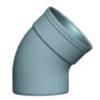 Coude sdr41 CR8 - 45° mâle/femelle - Dyka