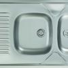 Evier inox à poser  2 cuves - Moderna