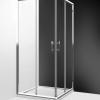 Equi acces d'angle coulissant asymétrique - Argent Poli - Verre clair - Roth
