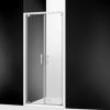 Equi porte 2 battants - Blanc - Verre Clair