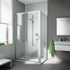 Cada XS porte coulissante  grande largeur - Argent Poli - Verre Clair Cadaclean - Roth
