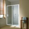 Cada porte coulissante grande largeur - Blanc - Verre Clair Cadaclean - Roth