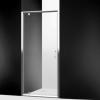 Equi porte pivotante - Argent poli - Verre Clair - Roth