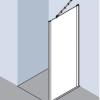 Atea paroi fixe - Profilé Argent Poli - Verre Clair - Roth
