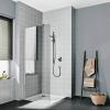 Cada XS Walk-in - avec Stabilisation murale - Argent Poli - Verre Clair Cadaclean - Roth