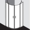 Cada XS paroi arrondie 2 battants - Blanc - Verre Clair Cadaclean - Roth