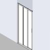 Cada XS porte coulissante - Blanc - Verre Clair Cadaclean - Roth