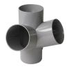 Té PVC à coller double équerre 67° mâle/femelle - Nicoll