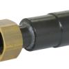 Raccord PVC pression 2 pièces écrou laiton / à coller - Nicoll