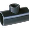 Té réduit PVC pression 87° femelle - Nicoll