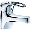 Mitigeur lavabo hauteur 45 tirette avec manette ajourée - Delabie