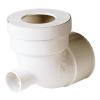 Pipe de raccordement wc coudée avec piquage - Nicoll