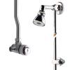 Alpa mitigeur bouton chromé + pomme orientable - Presto