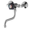 Mitgeur lavabo 3500 bouton noir avec bec tournant et raccord coudé - Presto