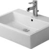 Vero vasque ronde meulée à poser avec plage de robinetterie - Duravit