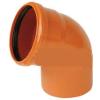 Coude pvc rouge 67° -  Van Eyk Peter