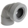 Coude PVC à coller à lèvre 87° - Nicoll