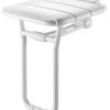 Siège de douche relevable ALU avec pied - Delabie