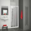 Equi porte coulissante  - Blanc - Verre Clair - Roth